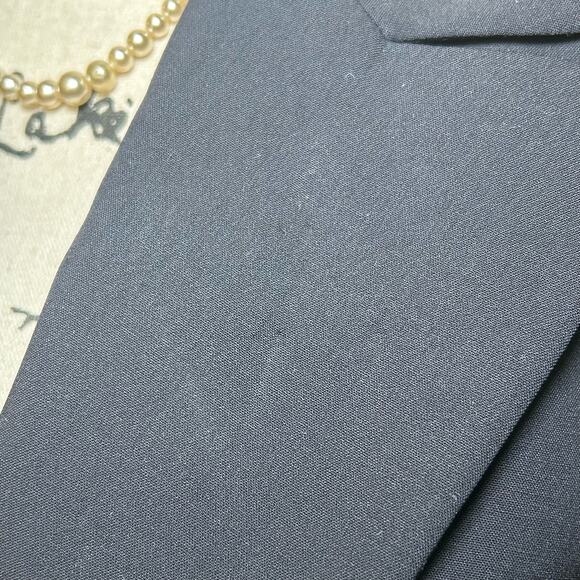 Escada Blazer Black Gold Buttons 2 Button Closure New Wool Jacket 38 Classic - Picture 4 of 9